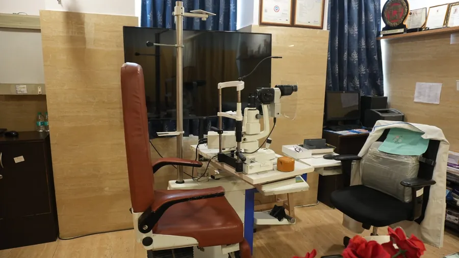 Consulting room where findings are explained to patients